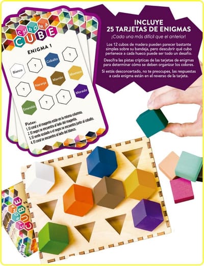 Logica Spel - Aftrekspel Puzzel - Hersenen Trainen - 25 Puzzelkaarten - 16 x 8.5 x 21 cm - Meerkleurig