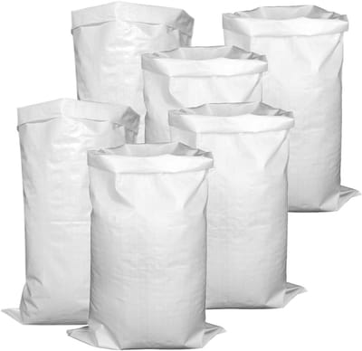 Duurzame PP Zak voor Overstromingsbescherming, 15 Stuks, Ideaal voor Bouwafval, Grondstoffen en Tuinafval, 60 x 100 cm