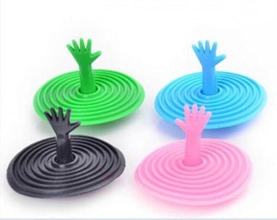 *** 1 Stuk Universele Gootsteenstopper Willekeurige kleur - Afvoerplug - Met grip - Siliconen - Gootsteen dop - Gootsteenstop - Stop - van Heble® ***