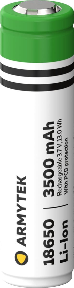 Out-Life - 18650 - Li-Ion - 3500 mAh 3,7 V. - high capacity - oplaadbaar battery - Protected