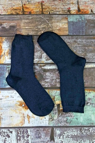 Sock Snob - Set van 6 bamboe schoolsokken voor kinderen - Marine