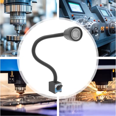 CNC Machine Lamp 5W 220V Led-Werklamp Magnetisch Licht Met Basis Flexibele Zwanenhals Licht Werklicht