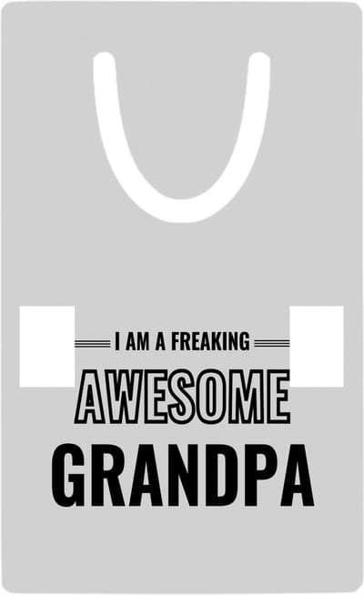 Hacebo® - I am a freaking awesome grandpa metalen boekenlegger - Opa - de meest geweldigste opa - verjaardagscadeau - verjaardag - cadeau - cadeautje voor opa - opa artikelen - kado - geschenk - gift Bladwijzer boekenleggers - 7.6 cm x 5cm