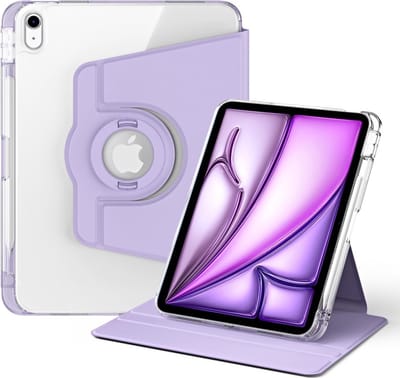 Ipadhoes geschikt voor iPad Air 13 (2024/2025/2026) Hoesje - 360° Rotating