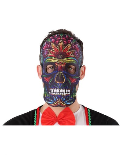 ATOSA - Dia de los Muertos nepleer en vilt masker voor volwassenen