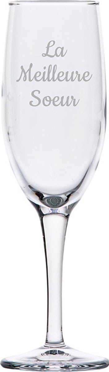 Champagneglas gegraveerd - 16,5cl - La Meilleure Soeur
