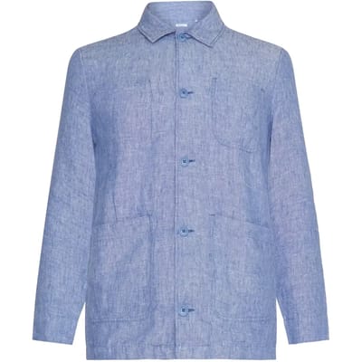 Lange mouwen linnen overhemd KnowledgeCotton Apparel