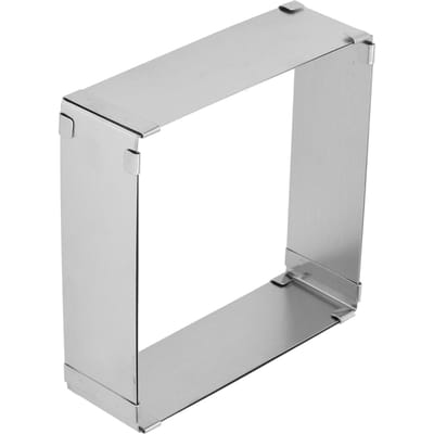 Vierkante Mousse Ring van Roestvrij Staal Inschuifbare Koekjes Taartvorm Keuken DIY Bakgereedschap L 16 28cm white