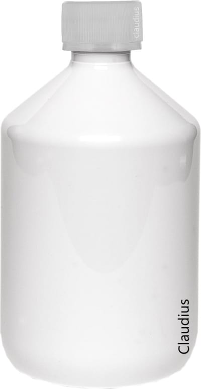 Lege Plastic Fles Apothekersfles 500 ml Wit - met verzegeldop - set van 10 stuks - navulbaar - leeg