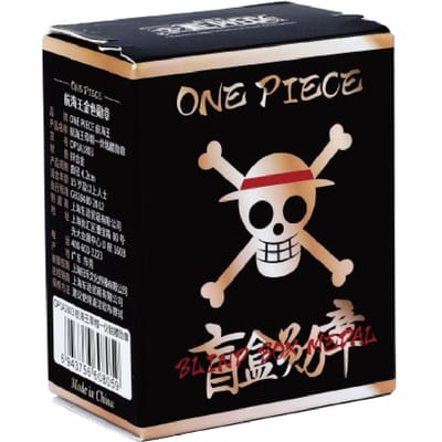 1 stuks Officiële ONE PIECE Strohoed Piraten Schedel Gouden Medaille Blind Box – Een Modieus Speldje en Leuk Verrassingscadeau voor Vrienden black