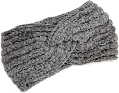 Hoofdband Dames Winter - Stijlvolle Oorwamer - Grijs - 3BMT®