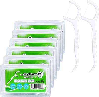 Tandzijde Stokjes - Interdentale Reiniger - Mondhygiëne Verbeteren - Y-Vorm Design - 300 stuks - Wit