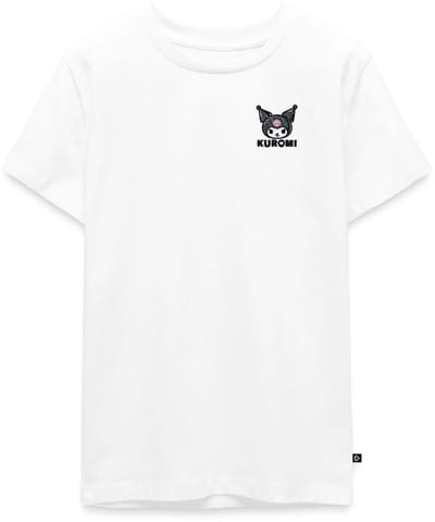 Kuromi Geborduurd Portret Premium T-Shirt Tiener