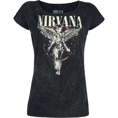 Nirvana T-shirt - Angel - S tot 3XL - voor Vrouwen - actraciet