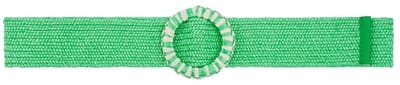YWG - Kleurrijke riem met print - 105 cm - Groen