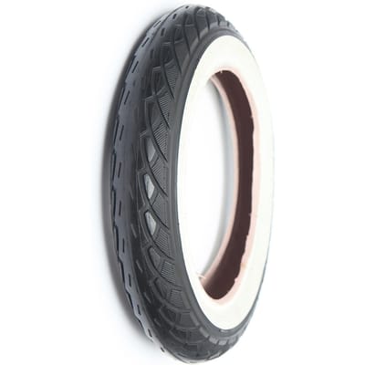 Banden met binnenband Sa-206 14X1-3/8X1-5/8 Zwart/Wit