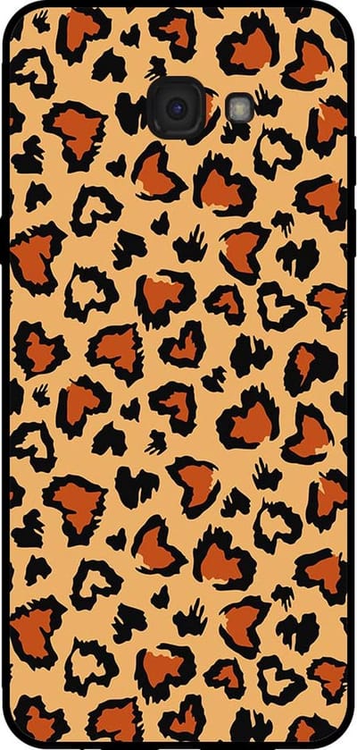 Smartphonica Telefoonhoesje voor Samsung Galaxy A7 2017 met tijgerprint - backcover met panterprint - Bruin geschikt voor Samsung Galaxy A7 2017