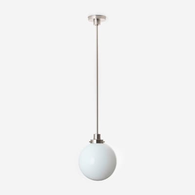 Hanglamp Bol Ø 25 20's Matnikkel - Art Deco Trade