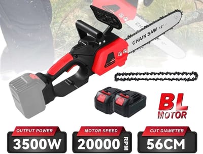 MakkelijkMooi Electrische Hand Zaag - Kettingzaag - Tuingereedschap - 2 stuks Lithiumbatterij - Borstelloos - Houtzagen&Snoeien