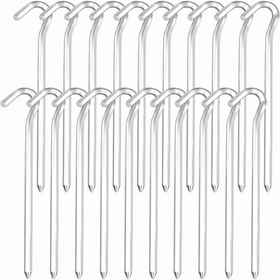 Dailygoods- Tentharingen 20 Stuks - Stormvast - Aluminium - Roestbestendig - Ideaal voor Camping - Hoogwaardige Kwaliteit - Kampeernagels