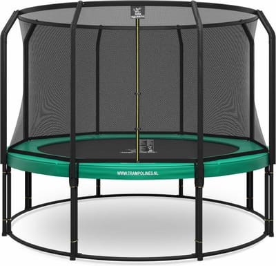 Magic Circle Pro - Trampoline met veiligheidsnet - ø 366 cm - Groen - Ronde trampoline met net - Buitenspeelgoed