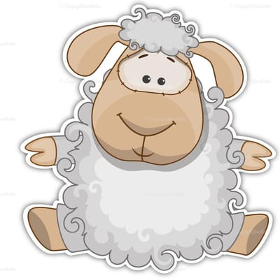 feestbabies.nl Geboortebord schaap - 60 cm forex bord met boorgaten