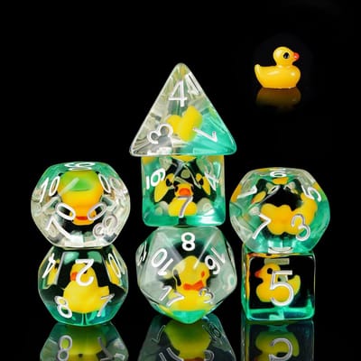7-delige Veelvlaks D&D Dobbelstenenset met Dieren - RPG en Tabletop Spellen