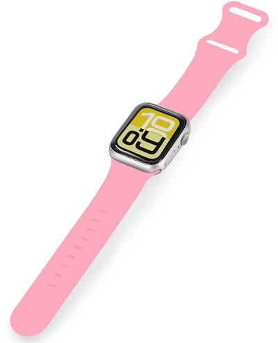 Horloge Bandje Geschikt voor Apple Watch 1, 2, 3, 4, 5, 6, 7, 8, 9, SE - 38/40/41 mm Bandje Siliconen Polsband - Siliconen Bandje Smartwatch - Roze