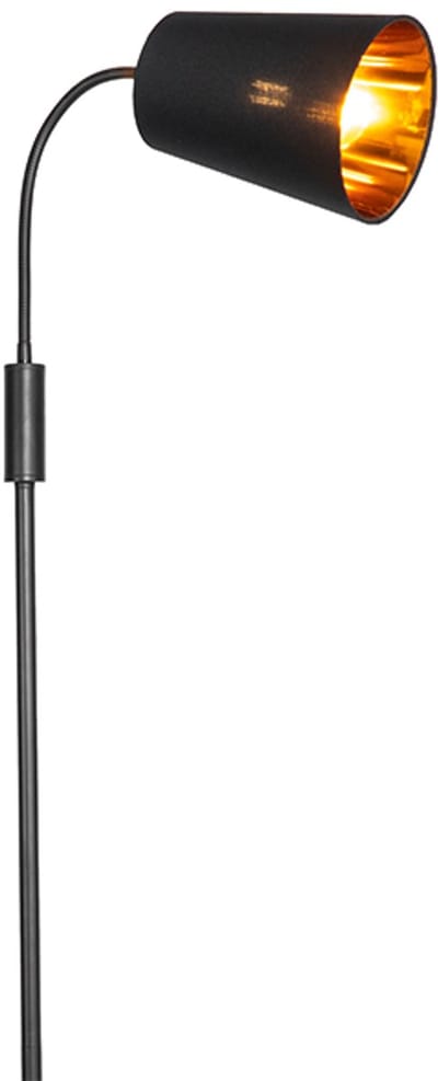 QAZQA carmen - Moderne Vloerlamp | Staande Lamp - 1 lichts - H 150 cm - Zwart - Woonkamer | Slaapkamer | Keuken