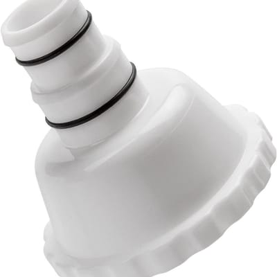 Witte universele zwembad adapter, skimmer slangconnector voor effici毛nte aanzuiging tijdens zwembadreiniging, compatibel met slangen van 3,2 cm en 3,8 cm