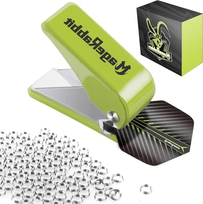 Dart Flight Perforator - Dartgereedschap - Nauwkeurig Stansen - Inclusief 100 O-ringen - Standaard - Groen