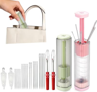 Breinaalden Opbergdoos - Naald Etui - Handwerken Organiseren - Magnetisch Pop-up Ontwerp - 2 Stuks - Niet gespecificeerd