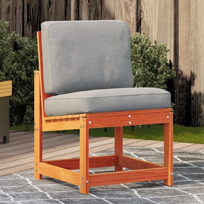 vidaXL - Tuinstoel - 50,5x55x77 - cm - massief - grenenhout - wasbruin