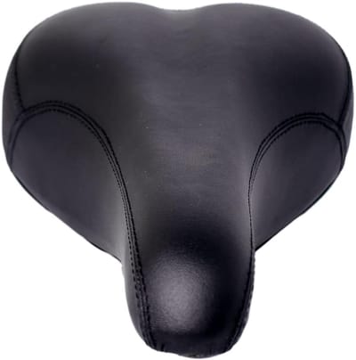 Comfortabel Fietszadel met Spiraalvering Heren Zwart