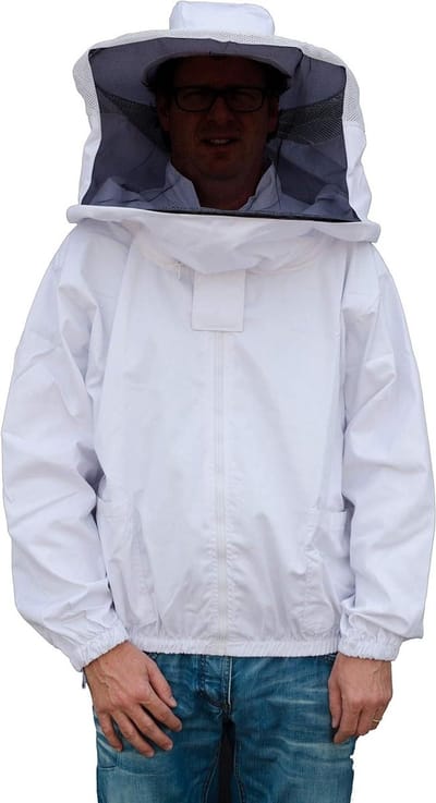 Beschermende Jas - Imker Kleding - Bijenhouders Werk - Met Gezichtshor - Maat XXL - Groen