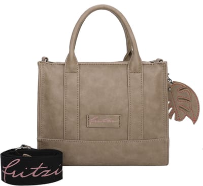 Fritzi aus Preußen Schoudertas Handtas Eco Square Crossbody Bag Mud Taupe