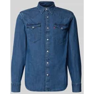 regular fit jeanshemd van puur katoen model 'BARSTOW WESTERN STANDARD'