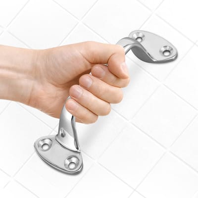 Dailygoody - RVS Douche Grab Bar - Badkamer Handgreep voor Veiligheid en Balans - 6 inch - Veiligheidsoplossingen voor in de douche - Ondersteuning en...