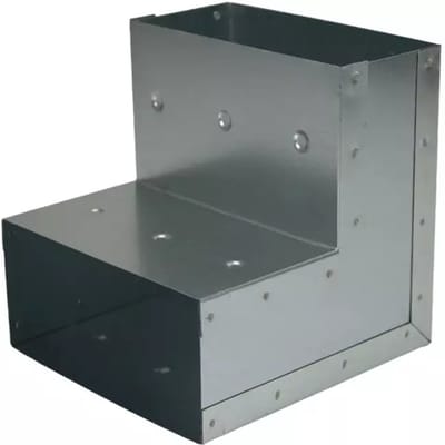 Bocht 90 graden 170x80 verticaal tbv instortkanaal