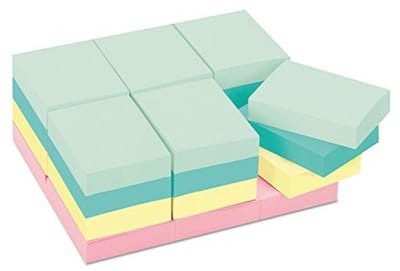 Pastel Kleefnotities Voordeelpakket - 100 Vellen per Pad