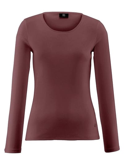 Shirt 100% katoen ronde hals Van Bogner rood