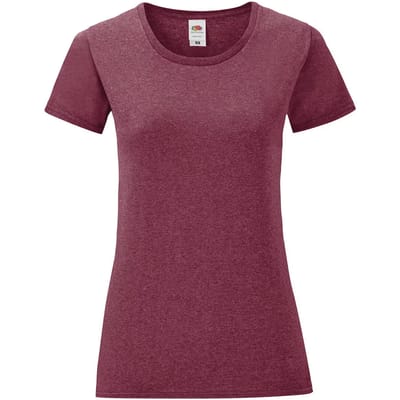 Dames-T-shirt Fruit of the Loom Iconic 150