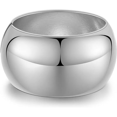 Overdreven Glanzende Brede Metalen Manchet Armbanden Bangle voor Vrouwen Mannen Street Hip-hop Punk Bangles Sieraden Feest Accessoires white