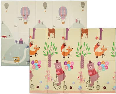 Speelmat baby - opvouwbaar - dubbelzijdig - 200 x 150 cm