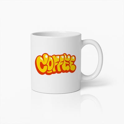 Retro Koffiemok 330ml – Kleurrijke Popart Stijl Beker voor Koffieliefhebbers – Leuk Vintage Cadeau voor Thuis of op Kantoor
