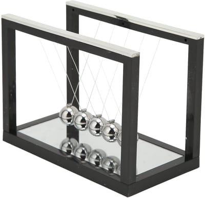 SPHProducts - Newton Pendelschommel - Natuurkundig Speelgoed - Stressverlichting - 15,8 x 8,4 x 11,6 cm - Educatief Speelgoed - Voor Thuis of Kantoor