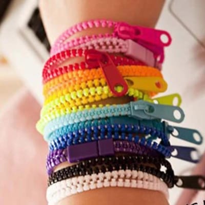 30 Stuks Leuke Fidget Rits Armbanden Antistress Speelgoed Voor Kinderen Angstverlichting Juguetes Para Niños Con Autismo Sensoriales orange