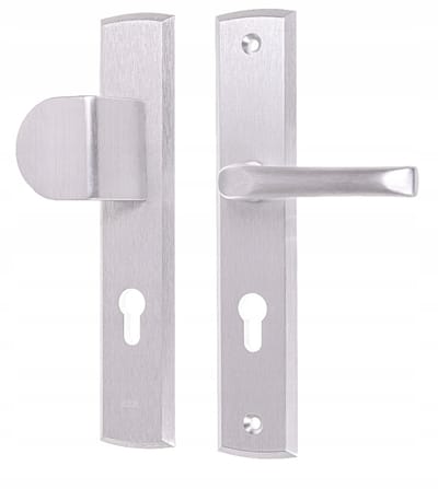 Vaste Buitendeurkruk Manitoba Zilver F1 92mm Aluminium