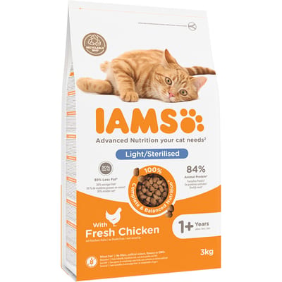 3kg Cat Adult Sterilised Chicken IAMS Kattenvoer