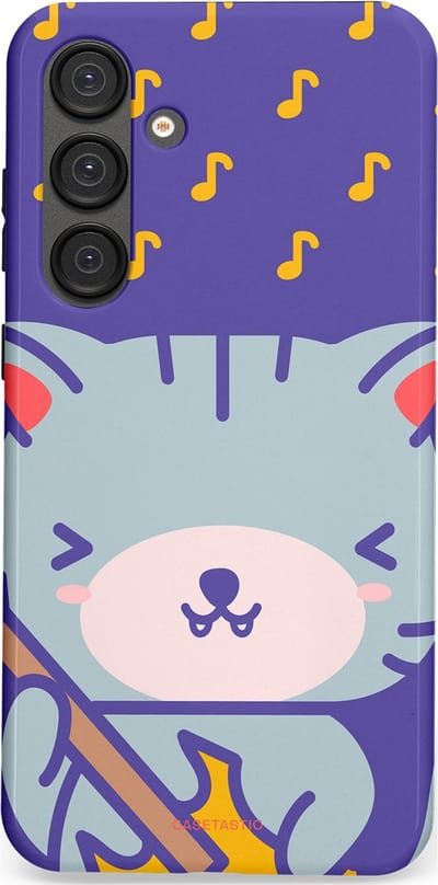 Casetastic Hoesje Geschikt voor Samsung S25 Plus - Stijlvolle Beschermende Duo-layer Case - Katten beat